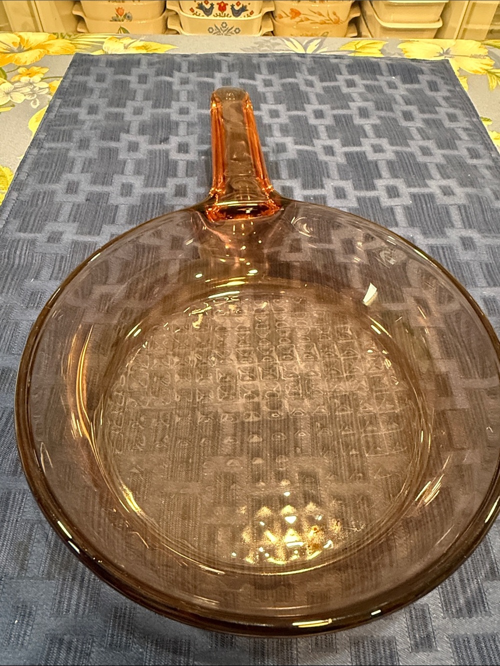 Corning Vision France Amber 7" Glass Skillet with Handle - Picture 5 of 6